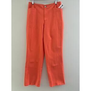 NEW Dream Jeans Stretch Straight Leg Jeans Salmon Size 12P SG